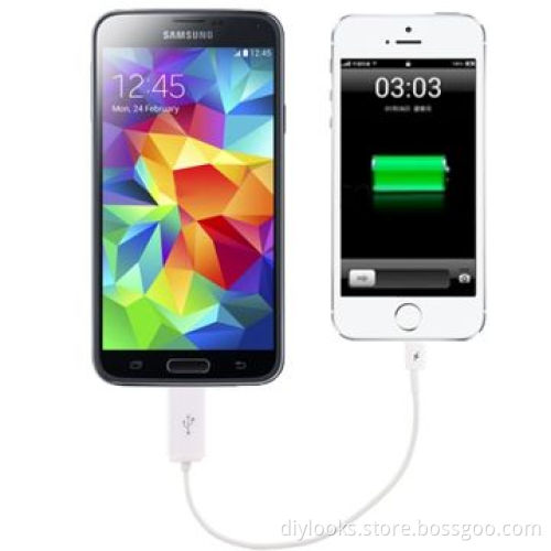 Micro USB 5 Pin to 8 Pin Emergency Phone Right Angle Charger CableNew